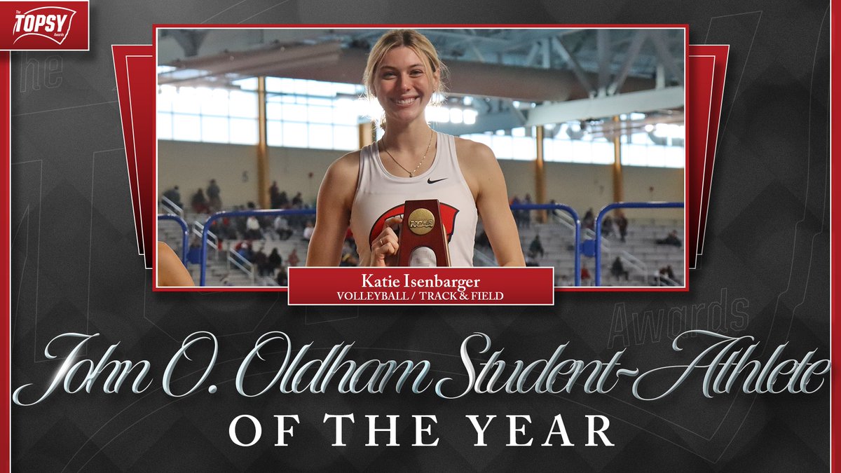 Two sports, no sweat. 

Our high jumper, middle hitter did it all this year, and she did it 𝔀𝓮𝓵𝓵. 

#TOPSYs | <a href="/Katie_Iso/">katie isenbarger</a>