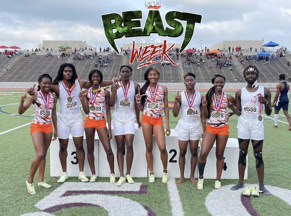 #k104beastoftheweek #txhstrack 
Congrats to the Lancaster Girls &amp; Boys Track Teams on dominating their Area Meet and being named this week’s @k104fm BEASTS OF THE WEEK! #webonation #webo #lancaster #dfw #dallas #fortworth #k104inthecommunity