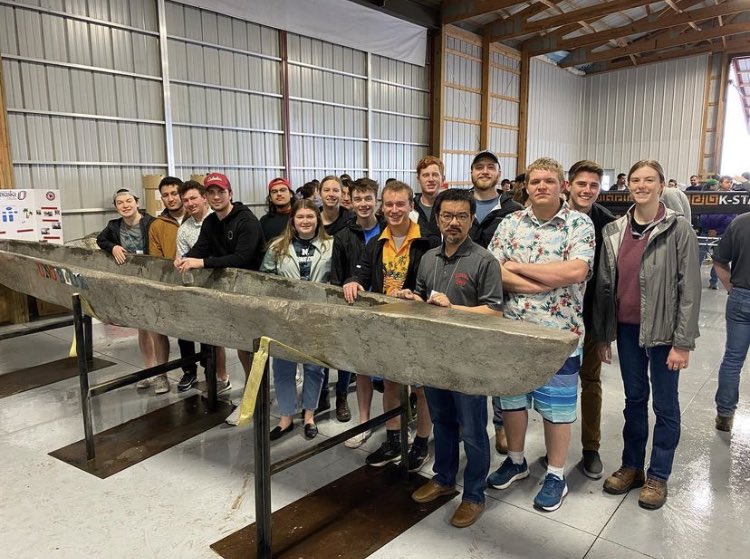 johnlhu's tweet photo. Great trip back to Iowa State last weekend for the ASCE Symposium. Unfortunately the Concrete Canoe Races got canceled due to weather, but the canoes look good 🚣‍♀️！ https://t.co/o7T7GV59WM