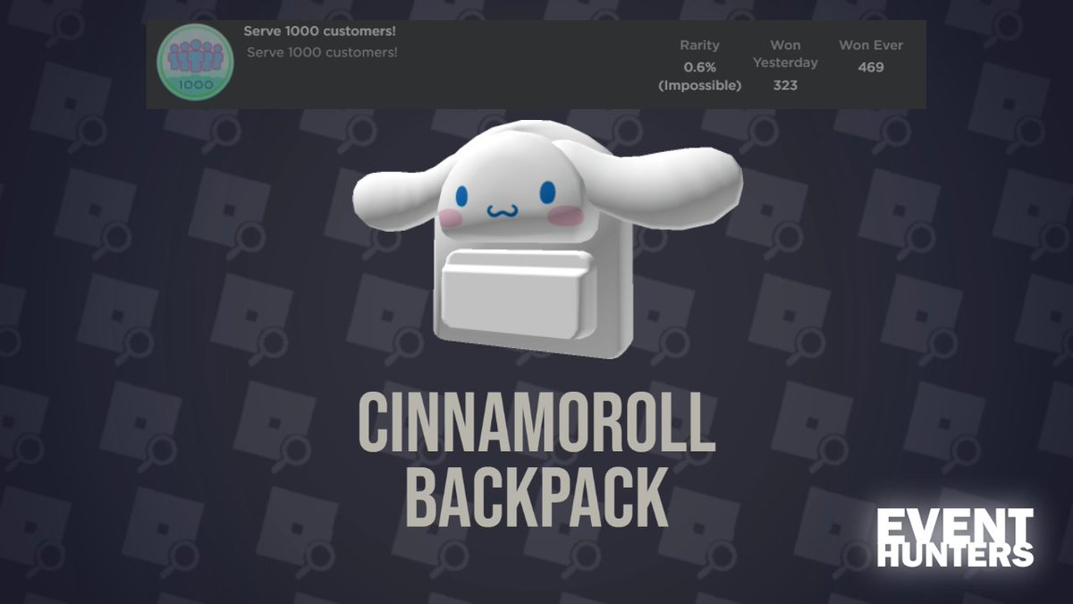 Get the Cinnamoroll Backpack Roblox item free by playing My Hello Kitty  Cafe - Try Hard Guides