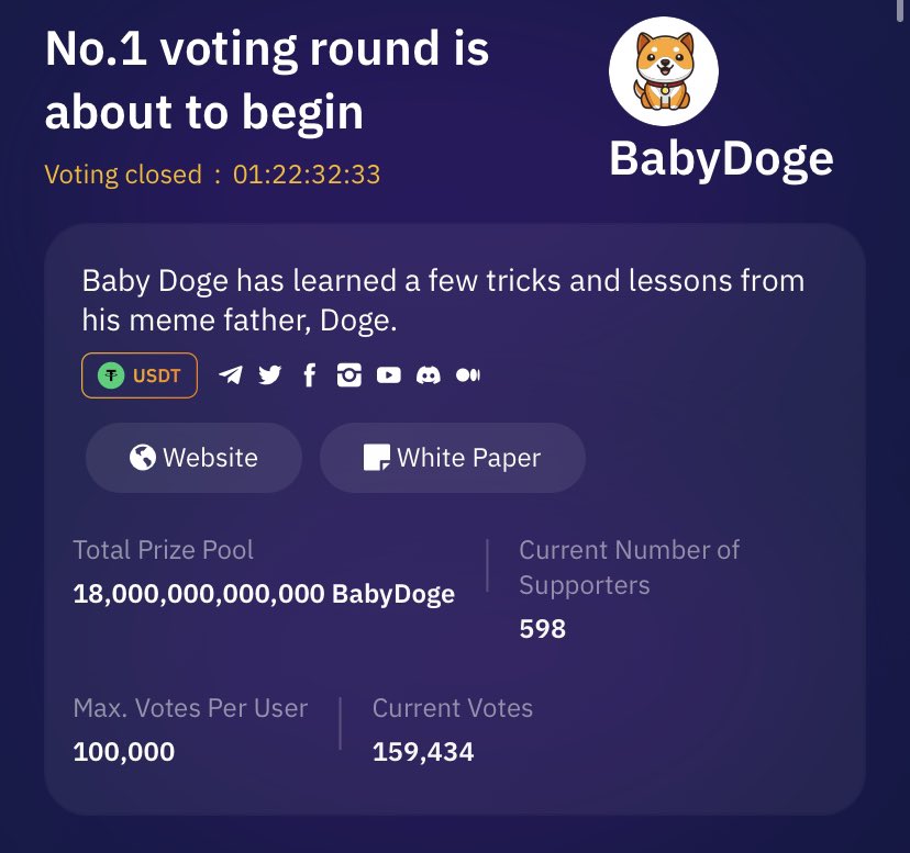 Baby Doge tweet media