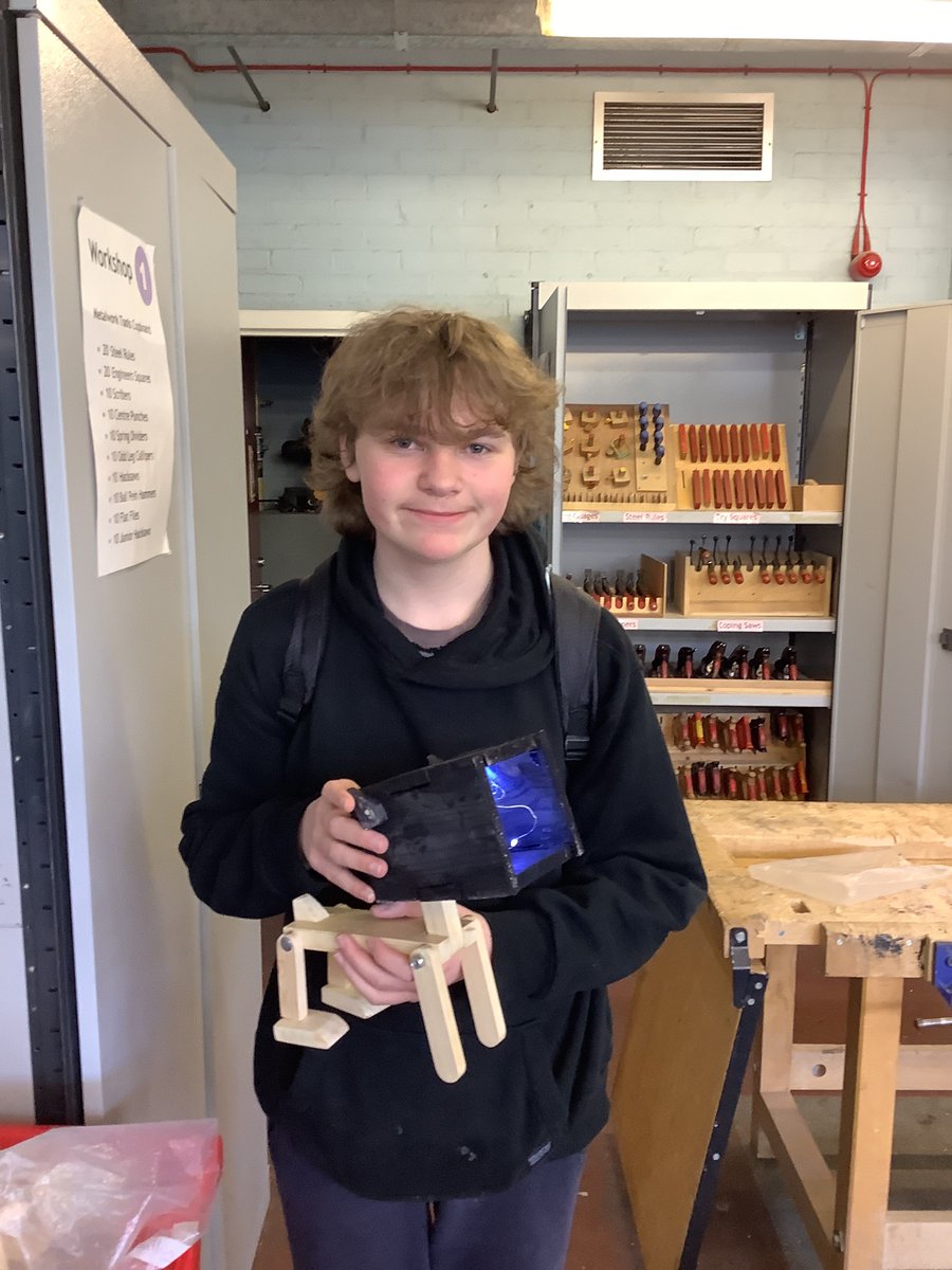 TrinityEdinDT's tweet photo. A happy S3 Practical Woodworker to have finished the Dog Lamp project - well done Michael! 👏🏻 @TrinityAc_Edin https://t.co/AWxsUNao5I