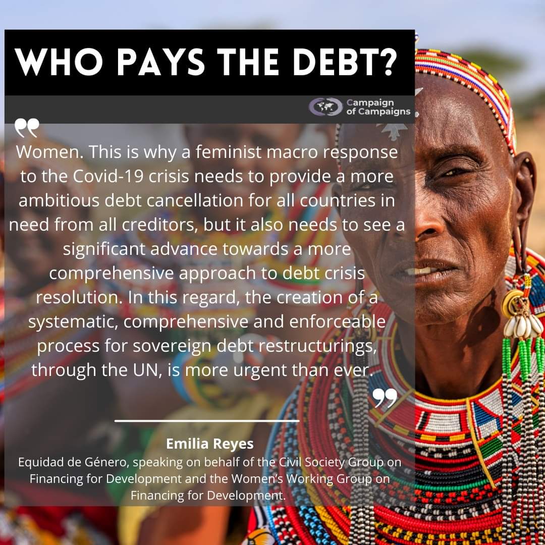 Global_Demands's tweet photo. Who pays the debt? @Emilia_Equidad  at #FfDForum https://t.co/HcOHipSkaw
