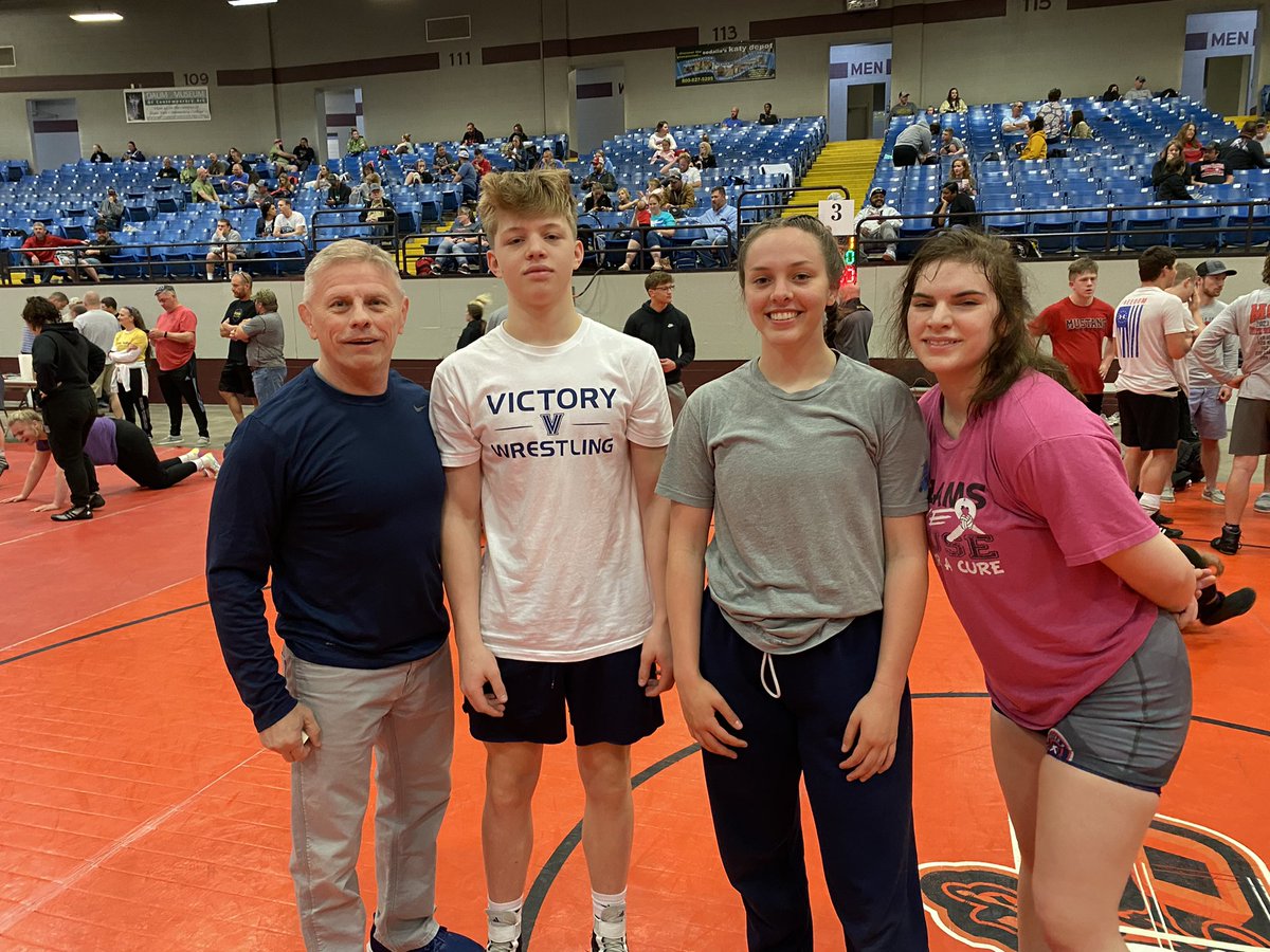 No off-season for these wrestlers!  Chloe, Neveah and Jakob all competed at Freestyle/Greco State.  All three brought home medals!  #FortheFamily #springwrestlingbuildswinterchamps