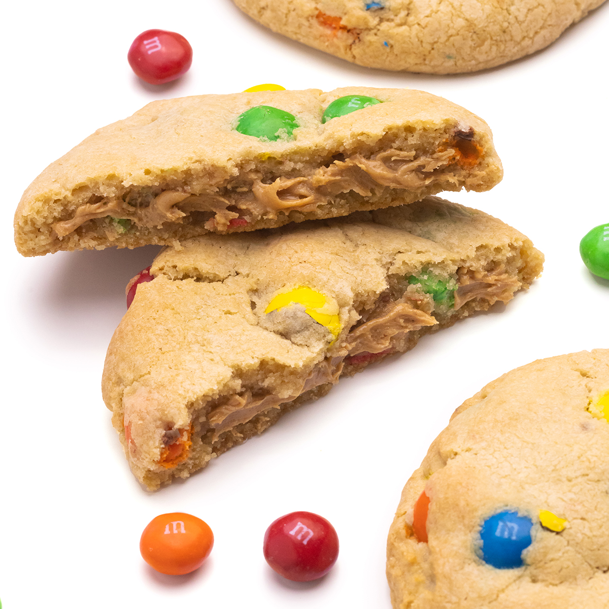 crumbl's tweet image. RT if you've already tried this week's Original featuring M&amp;amp;M's® Candies. 🔴