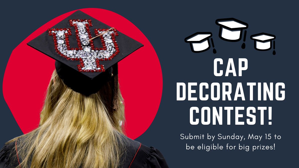 Graduating seniors at all IU campuses are invited to show off their creativity for a chance to win big prizes by entering the annual grad cap decorating contest!

Get contest details here: commencement.iu.edu/grad-cap/index…