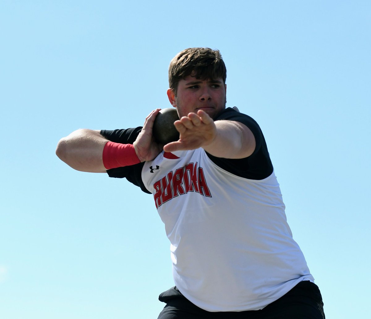 SportsANR's tweet photo. Mr. Griff woke up and chose history this morning. He has added a throw of 60-11 for a school record in the shot put. @GriffyMini may win em all today. #nebpreps https://t.co/vfs63JfNVP