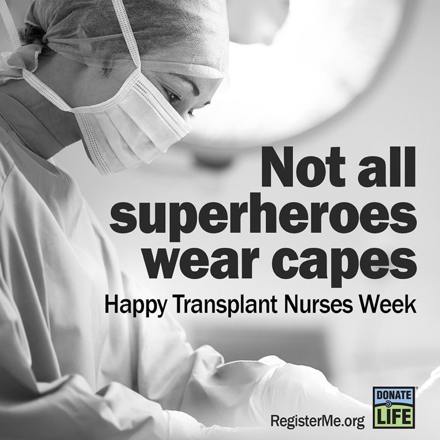 Grateful to know and work alongside so many amazing transplant nurses. Our ordinary is extraordinary. #TransplantNursesWeek