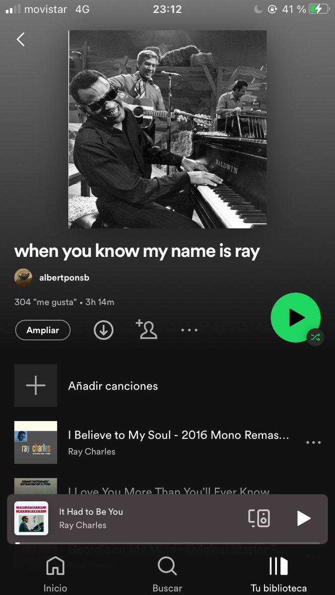 M’ACAB D’ENTERAR QUE TENC UNA PLAYLIST DE SPOTIFY AMB 300 SEGUIDORS AJAJAJAJAJAJAJA