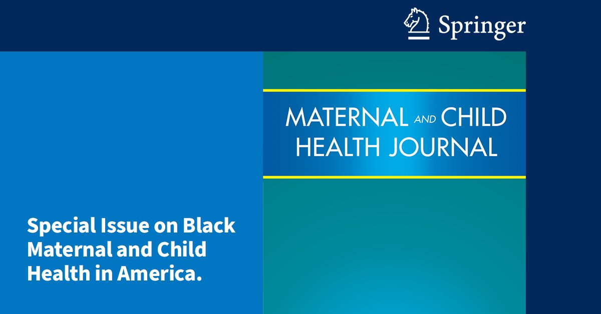 Shoutout to Dr. Kimberly Gregory on her edit of the special issue on Black Maternal and Child Health in America for the Maternal and Child Health Journal. She co-edited these paper with <a href="/RRHDr/">Rachel R. Hardeman, PhD, MPH</a>, @LizHowellMD, and Fleda Mask Jackson. link.springer.com/journal/10995/…