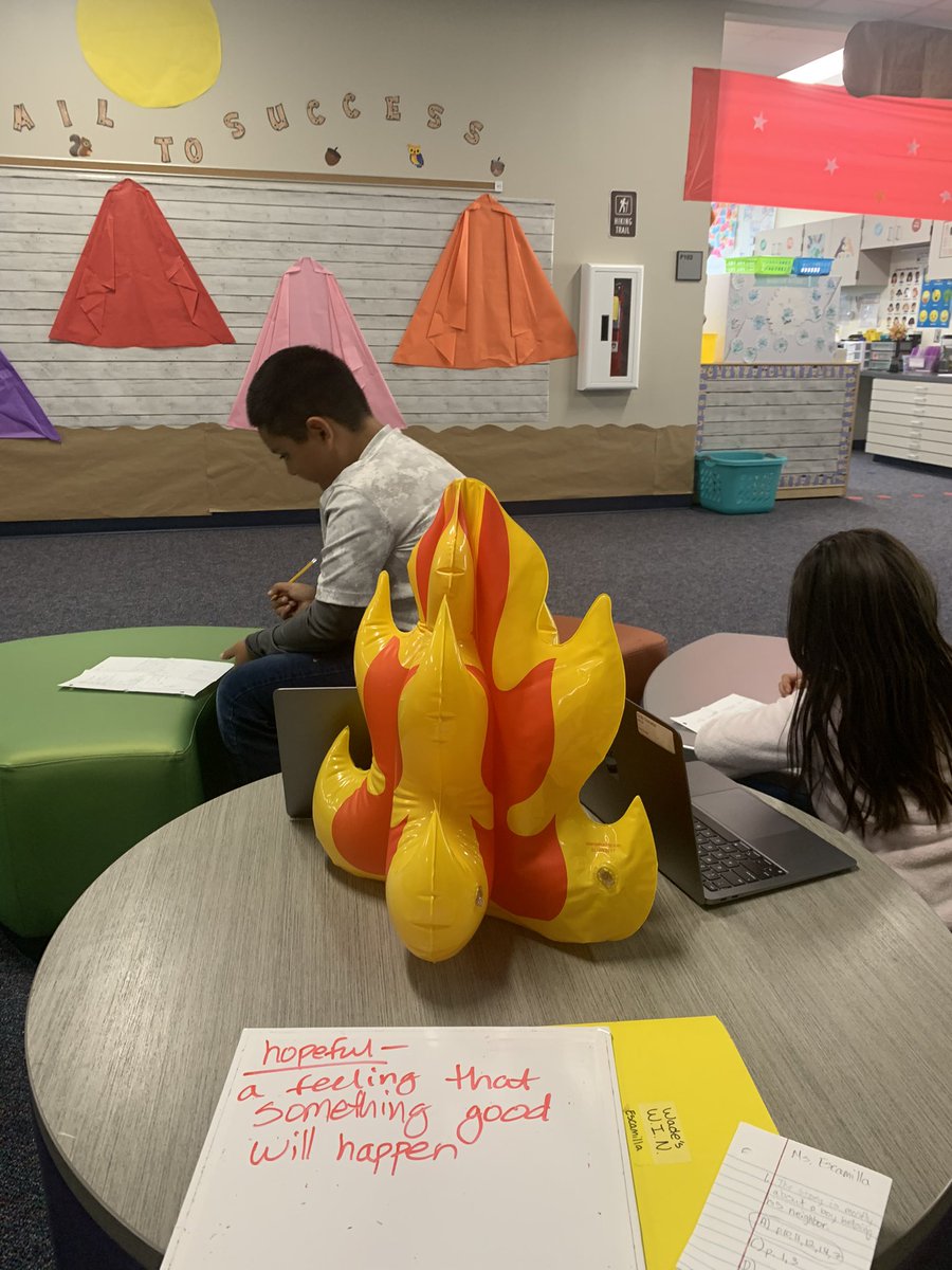 MsEscamilla2's tweet photo. We are LOVING Camp STAAR! 🥰 small groups around the campfire and tents galore 🏕🔥🪵 @MalvernES #MalvernSOARS https://t.co/kNYUeHkx2v