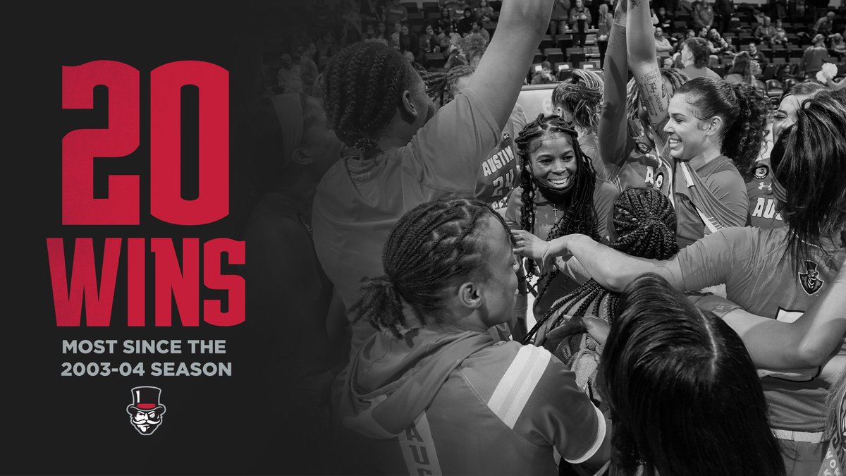 Austin Peay Women's Basketball (@govswbb) on Twitter photo 2โฃ0โฃ ๐ช๐๐ก๐ฆ. ๐ฉ๐
The Govs won 20 times in <a href="/Young_CoachB/">Brittany Young</a>'s debut season, which is the best single-season mark since the 2003-04 team won 23 games. It was just the fourth time in program history the Govs have won 20 games in a season.
#CodeRed | #LetsGoPeay 2โฃ0โฃ ๐ช๐๐ก๐ฆ. ๐ฉ๐
The Govs won 20 times in <a href="/Young_CoachB/">Brittany Young</a>'s debut season, which is the best single-season mark since the 2003-04 team won 23 games. It was just the fourth time in program history the Govs have won 20 games in a season.
#CodeRed | #LetsGoPeay