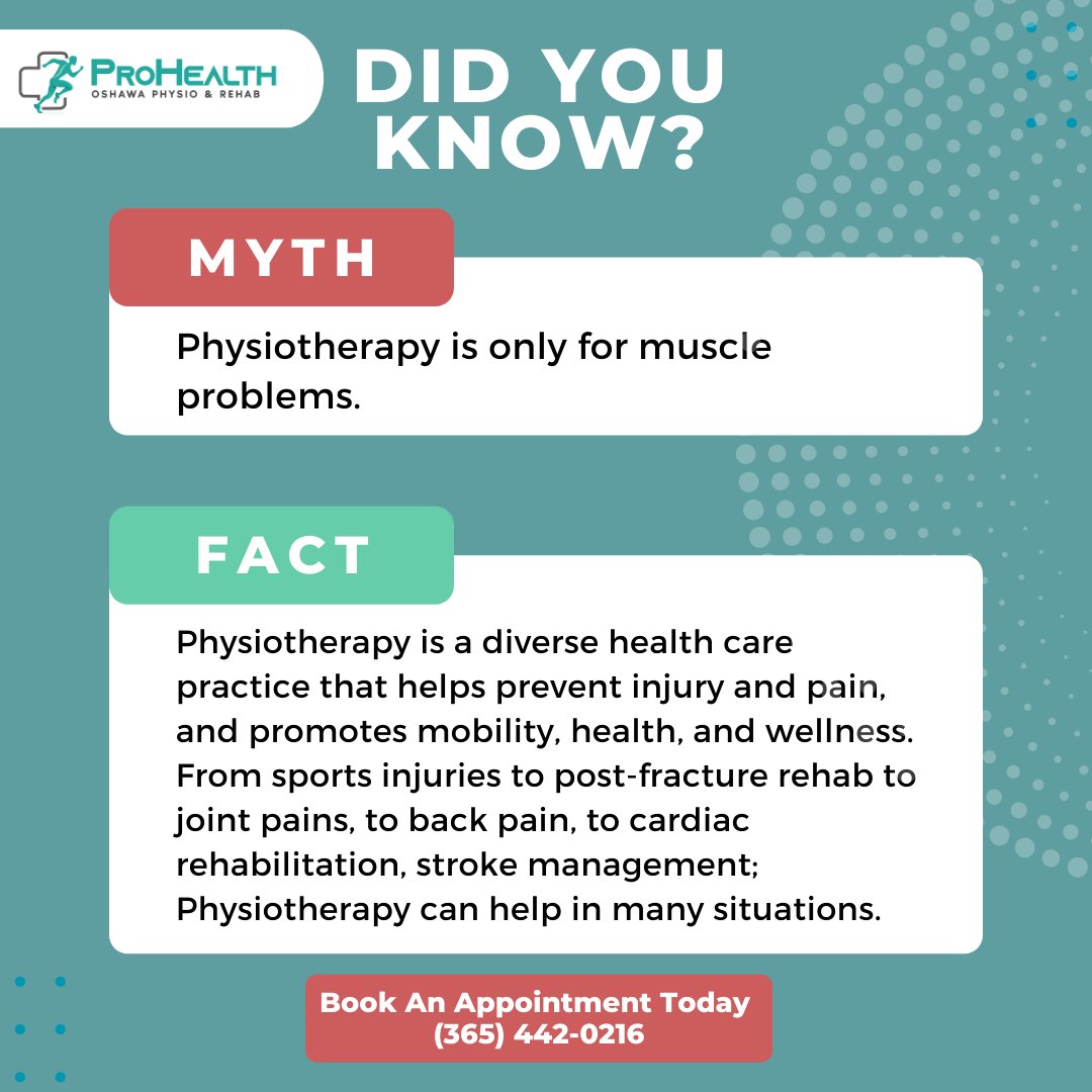 infoprohealtho1's tweet image. We are busting myths related to physiotherapy every Mondya, follow us for more and tell us what you would like to hear!
#MondayFacts #physiology #bodyfunction #rangeofmotion #stayinformed #stayfitandhealthy #stayinghealthy #strengh #injuries #injuriessuck #cyclelife #cyclingtips