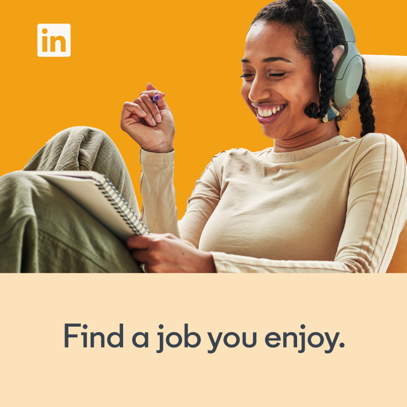 LinkedIn's tweet photo. We're here to help make your job search a success, no matter what kind of work you're looking for. Download the LinkedIn app and get started today.