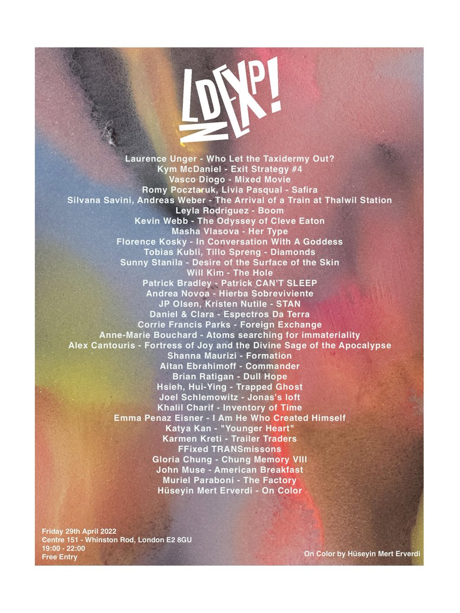 penazeisnerfilm's tweet photo. ✨London Experimental Film Festival ⁦@londexpfilmfes⁩ returns in-person this Friday, Apr 29✨ Delighted that my #shortfilm I Am He Who Created Himself is in the program! Details below👇 https://t.co/NyufGC4nJF