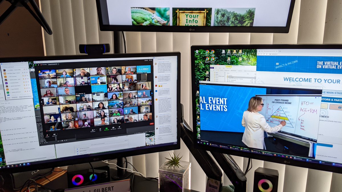 cjgilbertwebpro's tweet photo. Wow, the afternoon session is blowing my mind!
Spontaneous hot seats to help us clarify these exercises.
Day 1 of #TVE4 #TheVirtualEvent
#EventLife
#smallbusiness #businesstips #business101 #startups #workfromhomedad #marketing #virtualrealestate
#networking https://t.co/fkrXBRiz0X