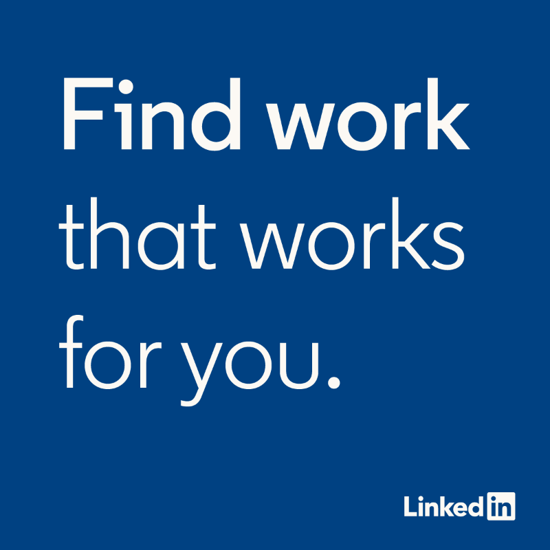 LinkedIn's tweet photo. Whatever kind of job you're looking for, LinkedIn is here to help. Download the app now and start searching for your next big opportunity.