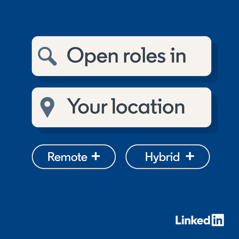 LinkedIn's tweet photo. Whatever kind of job you're looking for, LinkedIn is here to help. Download the app now and start searching for your next big opportunity.