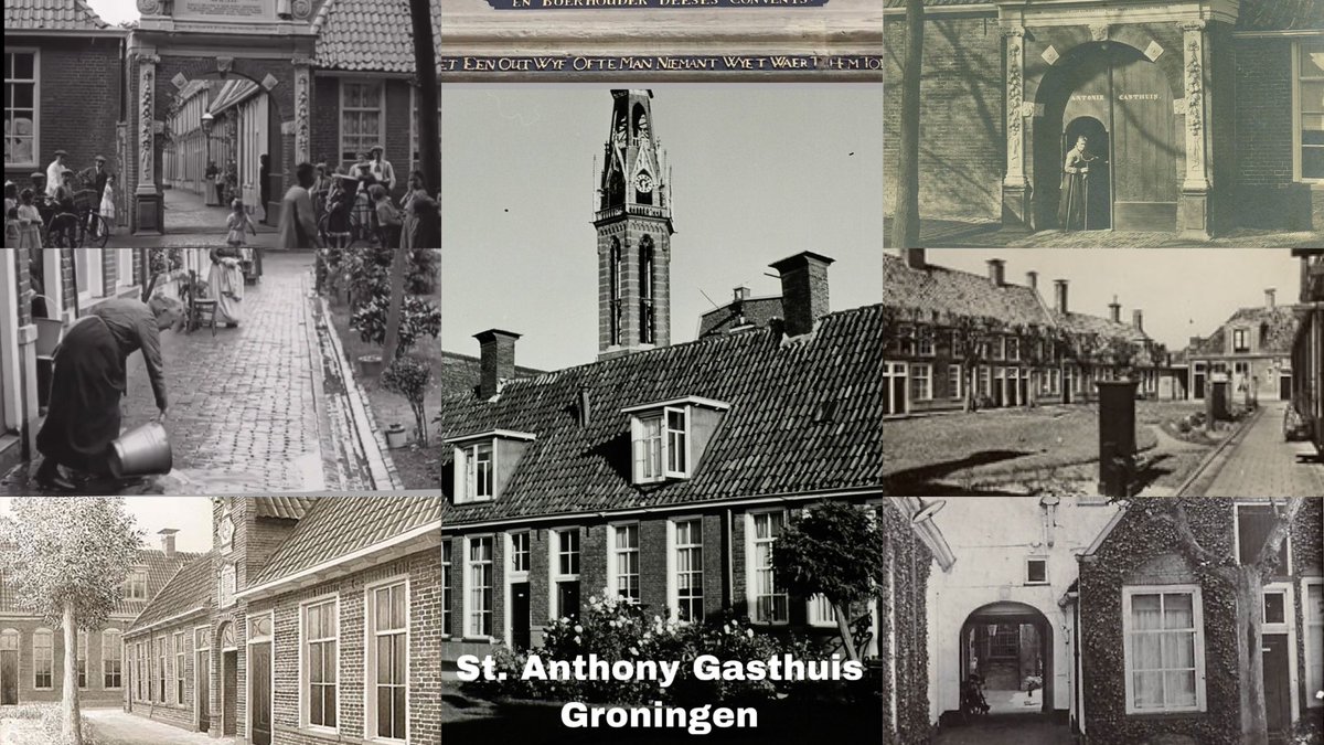 FeikoDijkstra2's tweet photo. Sint Anthony Gasthuis.
De Stad Groningen heeft vele gasthuizen, die ook wel hofjes genoemd worden. Het doel van de gasthuizen was om zieken, armen en pelgrims op te vangen. Later kregen ze de functie van bejaardenhuisjes. Van de 36 gasthuizen zijn er 4 in de tijd…
#dollen
1/8 https://t.co/BYVoO1Drul
