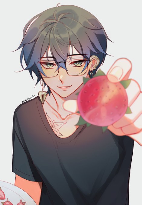 babe you ok? you haven't even touched your strawberries #Ikenography 
