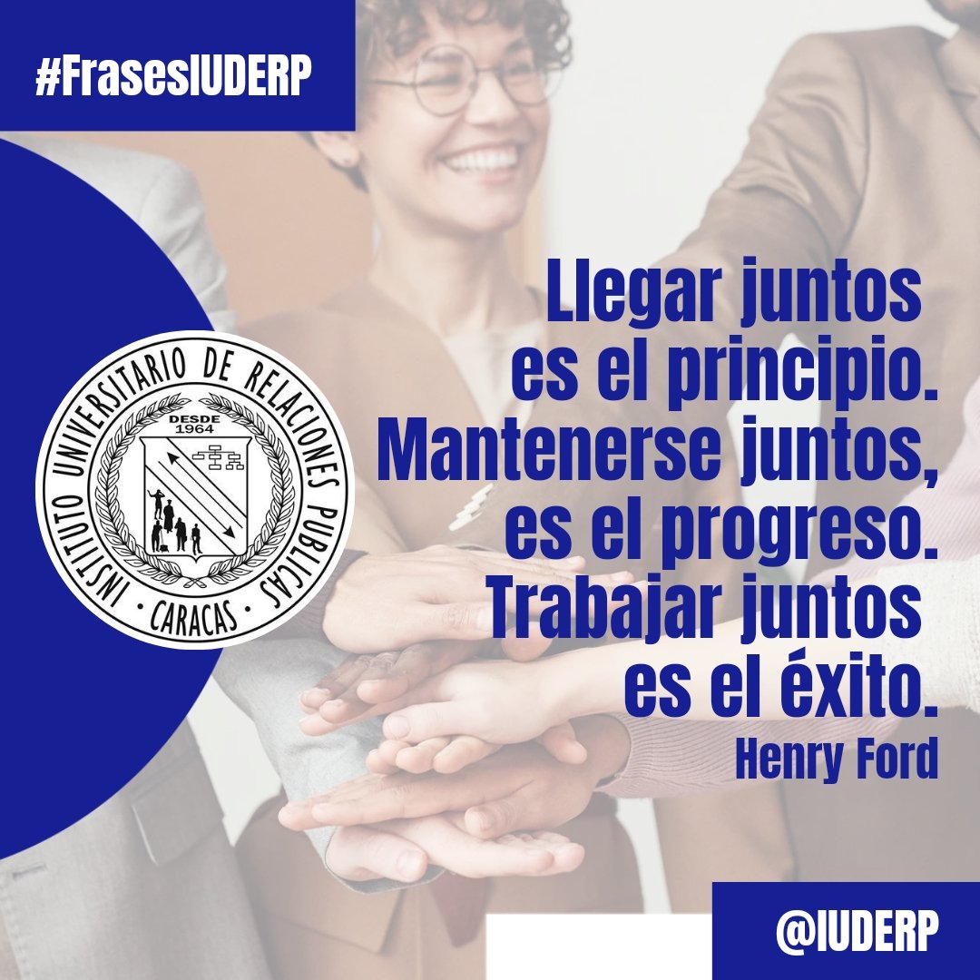 El éxito de una organización es reflejo del trabajo de un gran equipo que pone a disposición conocimientos y talentos al servicio de la misma. 

Lo importante es valorarlo y reconocerlo. 

#EstoEsRRPP #RelacionesPublicas #Caracas #EducacionUniversitaria #Venezuela