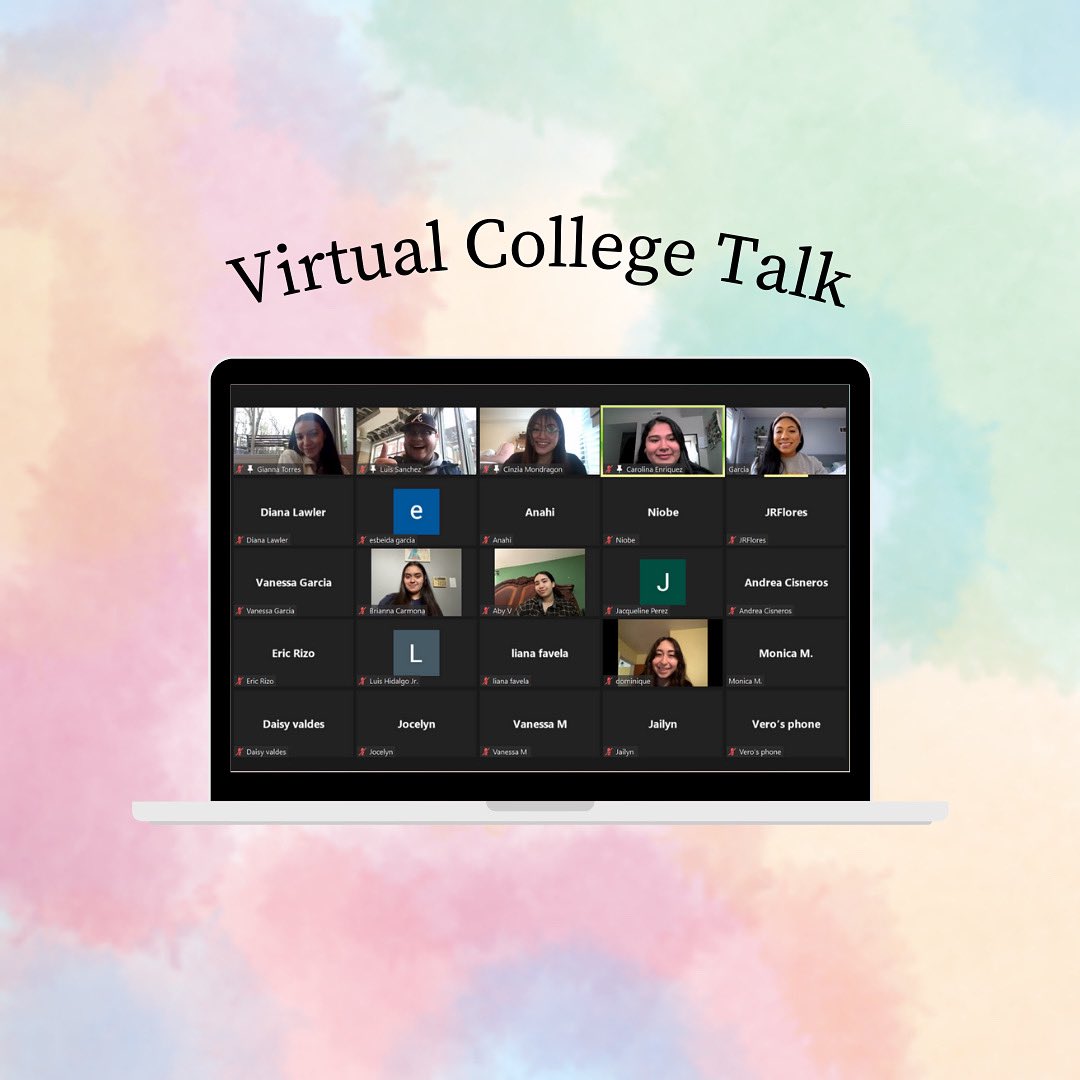 Thank you to everyone who came out to our virtual college talk and an even special thank you to our speakers!!! You guys rock 😊😊we hope you had a great time!!