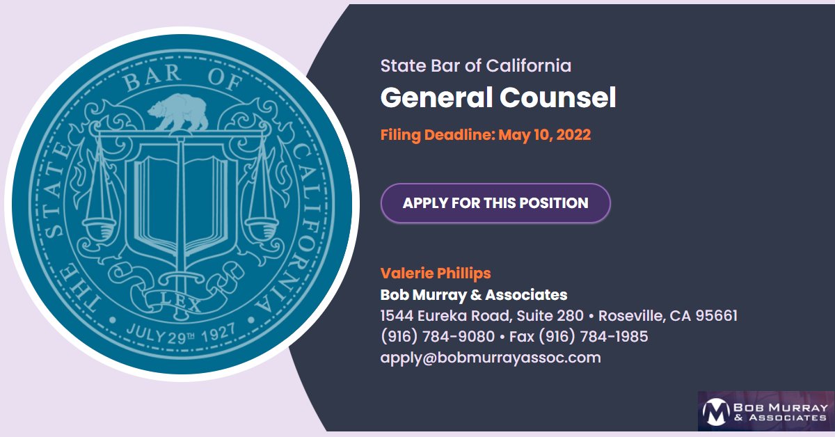 State Bar of California on Twitter "📢 The StateBarCA is seeking its