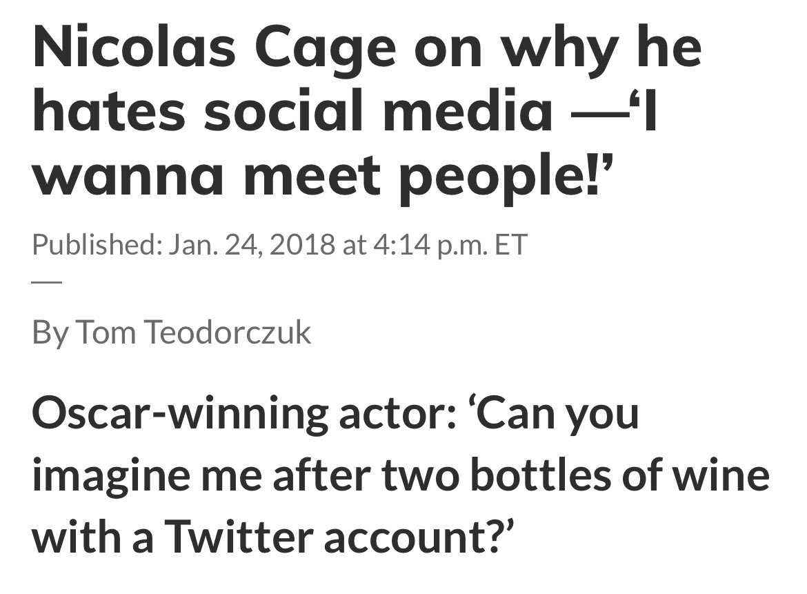 out of context nic cage (@nicccage) on Twitter photo 