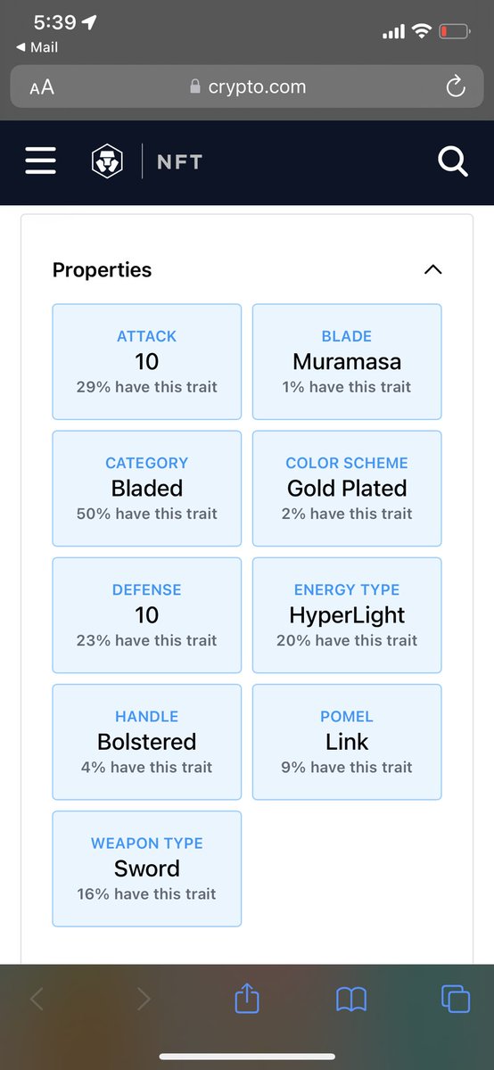 NftOhm's tweet image. Ayyyy a 1% sword and a 2% color scheme🔥