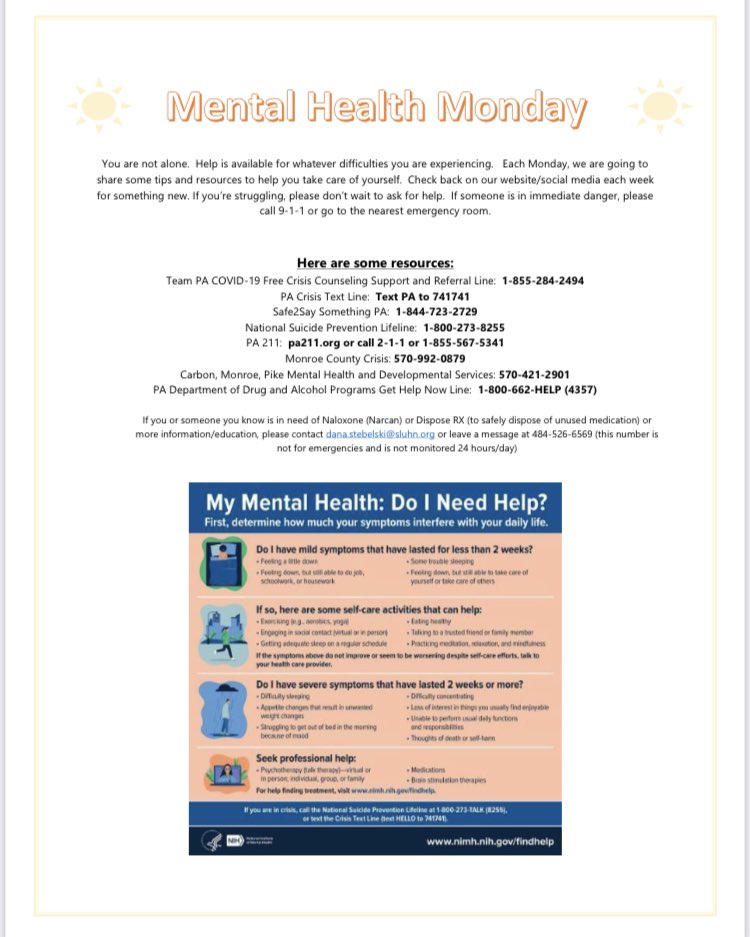 #MentalHealthMonday 🤍💙