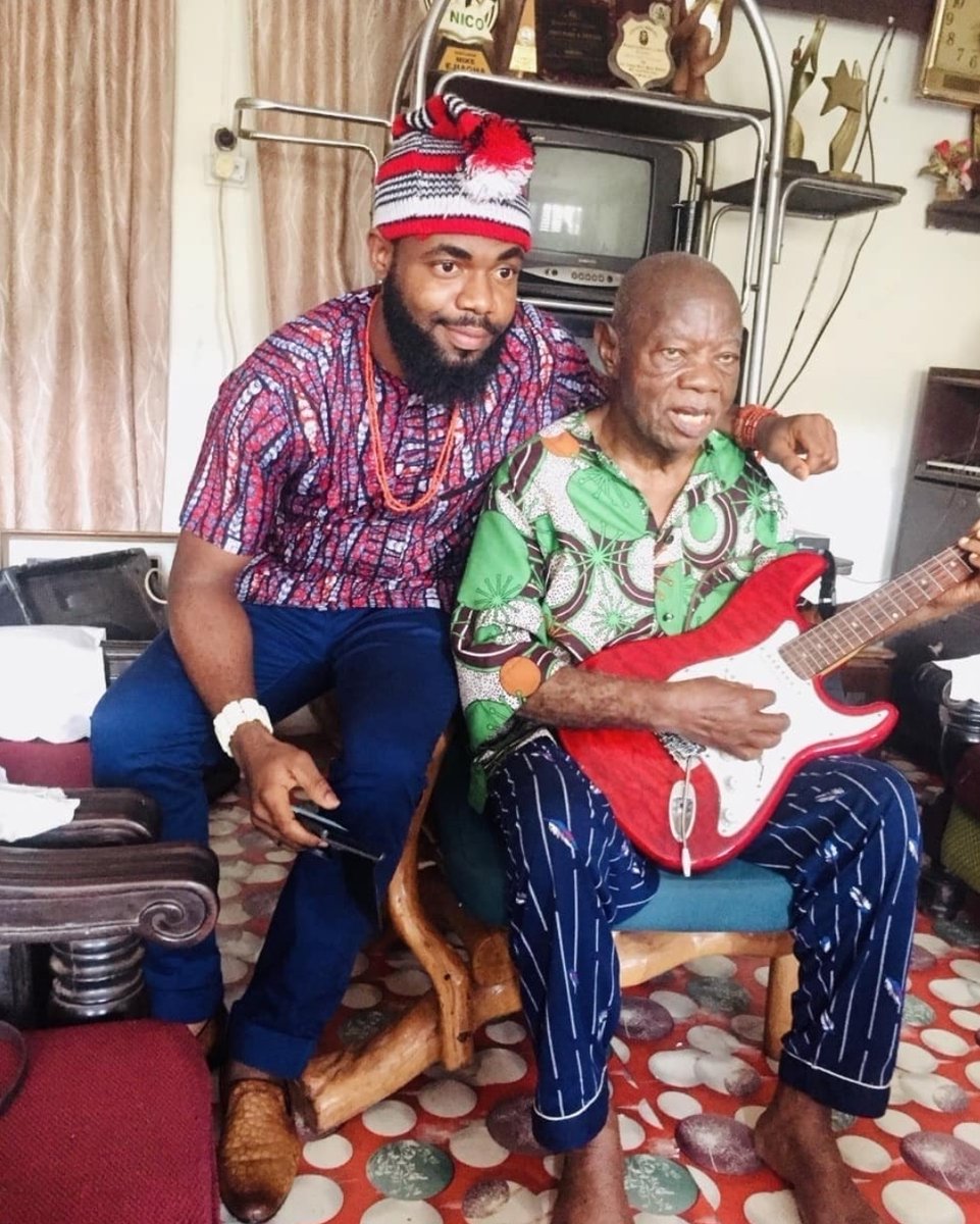 billionmindsent's tweet photo. AKUKO MIKE EJEAGHA 🙏 
Happy 92 Living Legend and Gentleman 💪 #MyCreativeJourney with @boatisland #BoatIsland #MikeEjeagha 
My team and I, had to pay homage to a living Legend Gentleman Mike Ejeagha! I played few tracks from my new album #AFROLIFE he blessed the album @tchap0_ https://t.co/NwoPAZ029Q