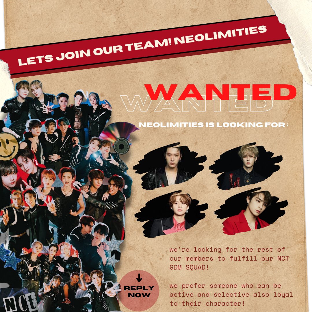 Neolimities's tweet photo. ㅤ ㅤ
A retweet will be appreciated!

Hello fellas! We 𝐍𝐄𝐎𝐋𝐈𝐌𝐈𝐓𝐈𝐄𝐒 are currently looking for the rest of our members pic attached below! to complete our NCT squad.

So, if you're the one we're looking for, please drop yourself in the reply! Good luck!
ㅤ https://t.co/zrB8E1gVhx