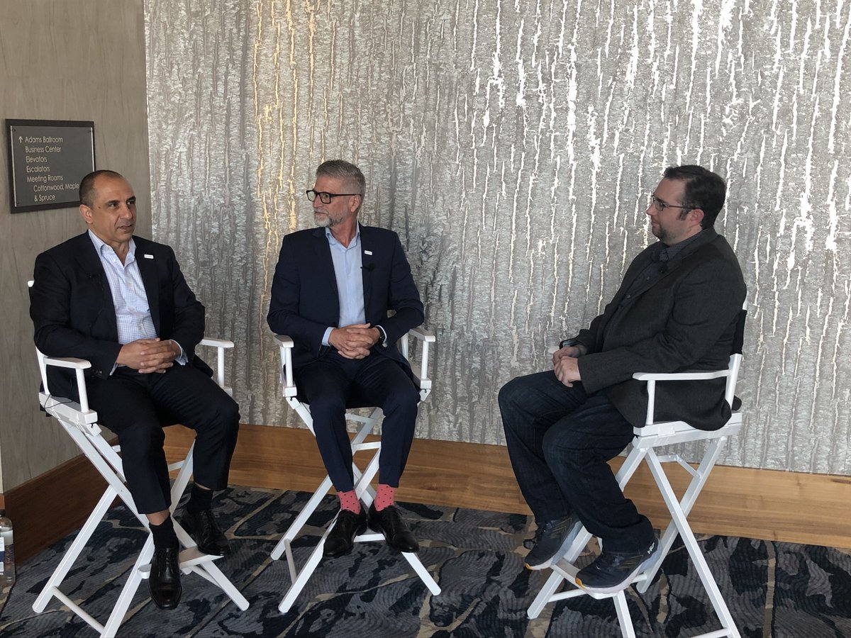 ProjectGeoMedia's tweet photo. Got a chance to sit down today with @EllyPerets and James Perry @jamperry11 of @asterratech on how their #SAR technology that was first designed to solve water leaks can be applied to all different types of structural failures - innovation in action! #GEOINT2022 https://t.co/JvSUQKVGaZ