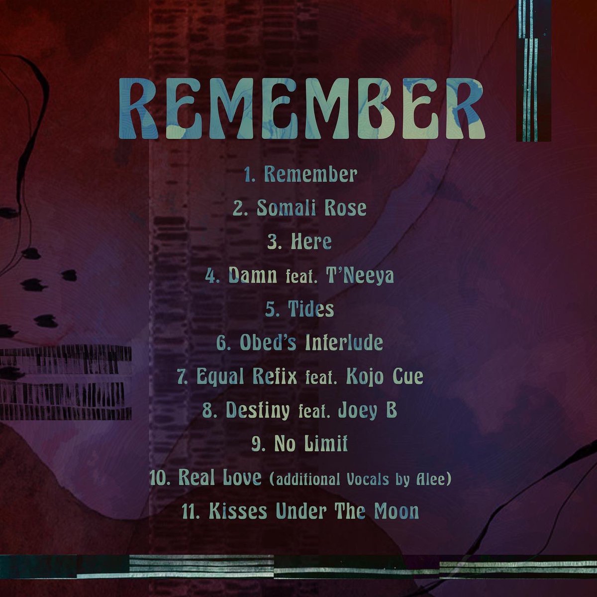 Been a long time coming but I am really proud and excited to say, that powered by the @MusicalLunatics, my debut live album, “Remember” drops this Friday April 29th, and I cannot believe it. So with 4 days to go, here’s the cover AND tracklist! #RiaBoss_Remember