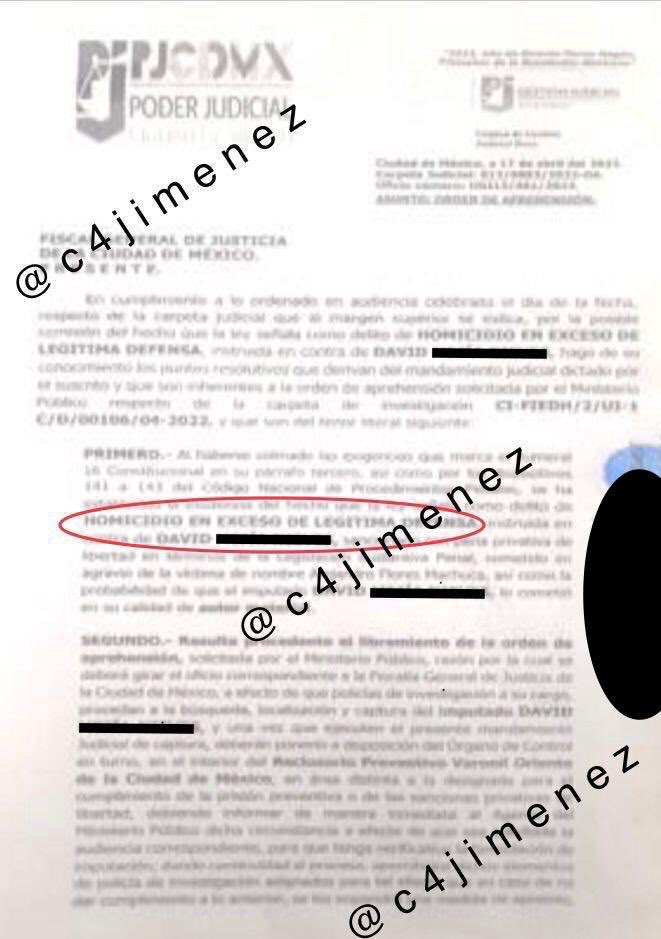 LA INJUSTICIA
-David es guardia de seguridad acreditado
-Tiene permiso para portar armas
-Su pistola está en regla
-Se defendió de un ladrón y lo mató.
Y aún así está encarcelado por "EXCESO de la LEGÍTIMA DEFENSA".
La <a href="/FiscaliaCDMX/">Fiscalía CDMX</a> lo encarceló 

El caso a las 6 en <a href="/telediario/">Telediario CdMx</a>