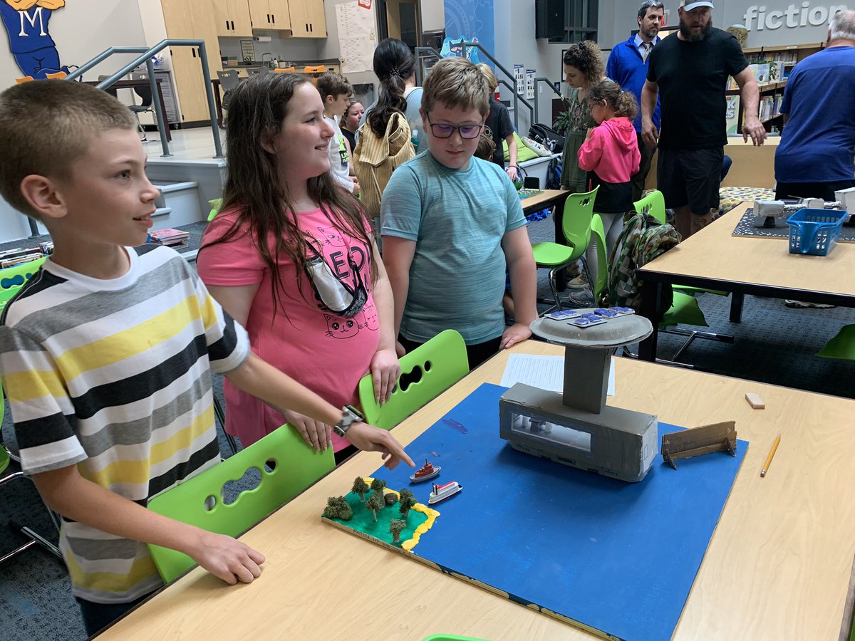 MoyerArt's tweet photo. Showing off our engineering projects @FTMoyerES #creativeproblemsolvers @FTSchools https://t.co/vEjIkd4w1y