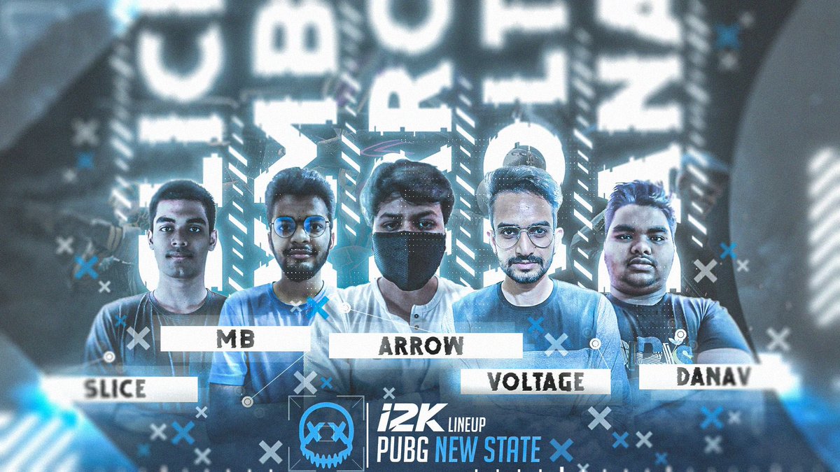 teami2K's tweet photo. Our brand new Pubg New State line up, and we have creative genius Refire as our designer 🔥#newstate #pubg #pubgnewstate #gaming #mobilegaming #compgaming #i2Kontop https://t.co/6Q2lyIoD6u