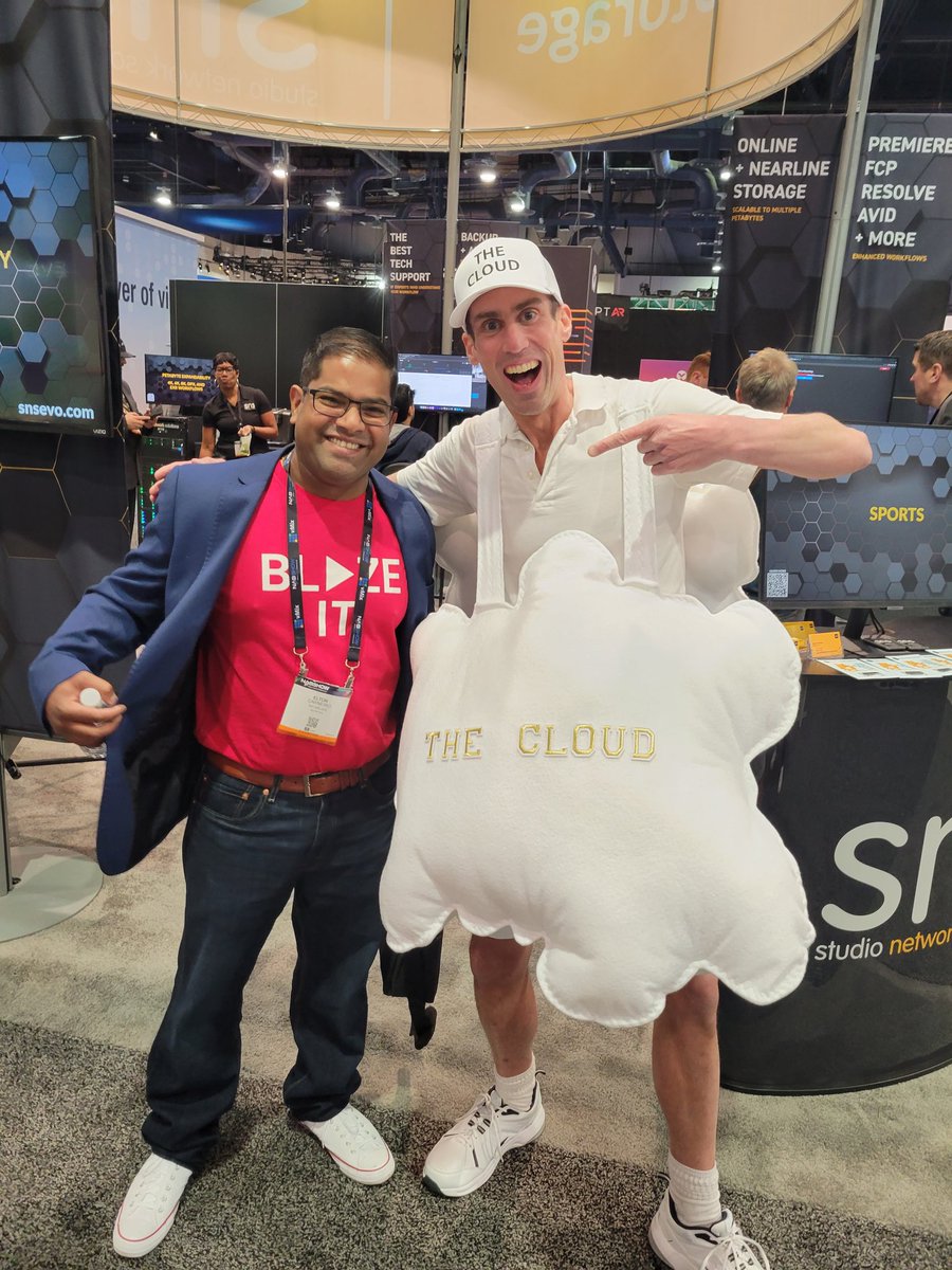 JENewman82's tweet photo. Blaze It with #StudioNetworkSolutions Don't forget to stop by @snstweets booth while at #nabshow2022. The cloud is ready to chat. @backblaze #backblazeb2 #cloudstorage #blazeit https://t.co/GLu6uGzt45