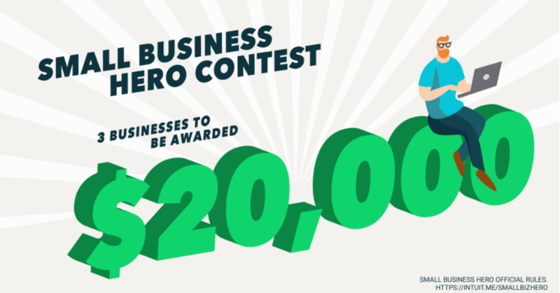 QuickBooks's tweet photo. Even without laser vision or a secret lair, small biz owners are still our heroes. Intuit QuickBooks + @Mailchimp proudly present the Small Business Hero Contest. Nominate your favorite small biz and they could win $20K. #SmallBizHero