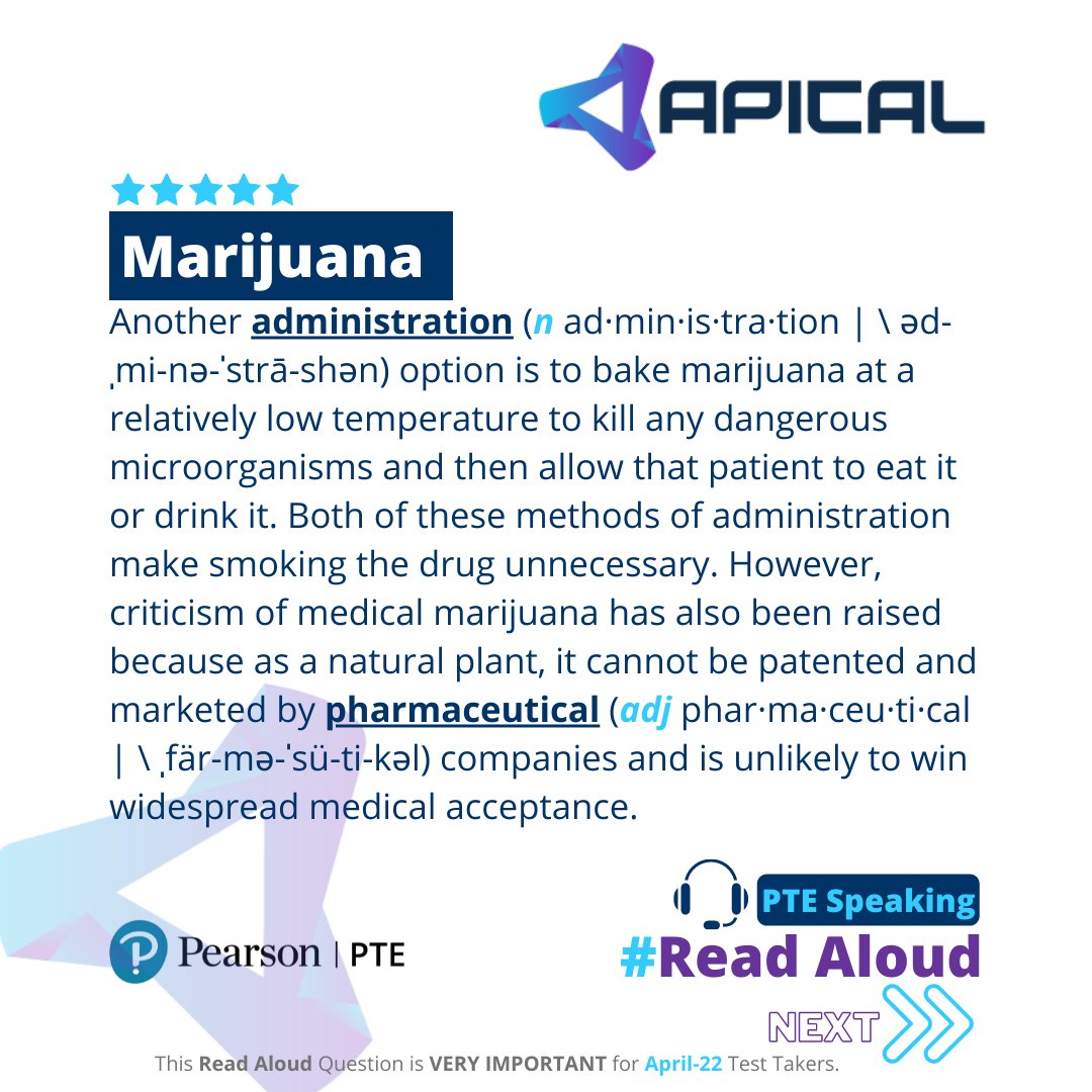 ApicalPortal's tweet photo. 👉Check our posts to practice the most important sample of Read Aloud for the PTE exam. 
💁Practice Read Aloud in on Apical LMS! 
➡Follow us on Instagram for more: https://t.co/Q9ioWAoMWh 
#pte #pteonlinecoaching #ptepreparation #pteonline #APICAL https://t.co/X92pBdoyxp