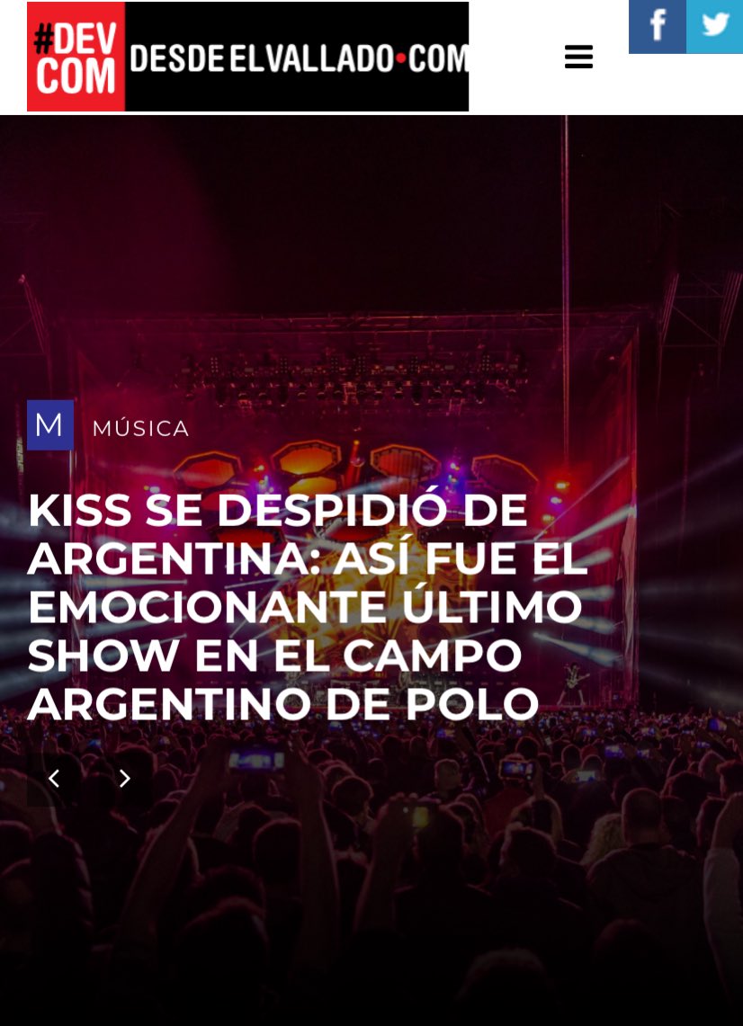 desdeelvallado (@desdeelvallado) on Twitter photo KISS SE DESPIDIÓ DE ARGENTINA: ASÍ FUE EL EMOCIONANTE ÚLTIMO SHOW EN EL CAMPO ARGENTINO DE POLO - Desde el Vallado - Donde la música no descansa. <a href="/desdeelvallado/">desdeelvallado</a> desdeelvallado.com/musica/1947-ki… <a href="/kiss/">KISS</a> <a href="/SoySilvanaG/">Silvana Gomez Caje</a> KISS SE DESPIDIÓ DE ARGENTINA: ASÍ FUE EL EMOCIONANTE ÚLTIMO SHOW EN EL CAMPO ARGENTINO DE POLO - Desde el Vallado - Donde la música no descansa. <a href="/desdeelvallado/">desdeelvallado</a> desdeelvallado.com/musica/1947-ki… <a href="/kiss/">KISS</a> <a href="/SoySilvanaG/">Silvana Gomez Caje</a>