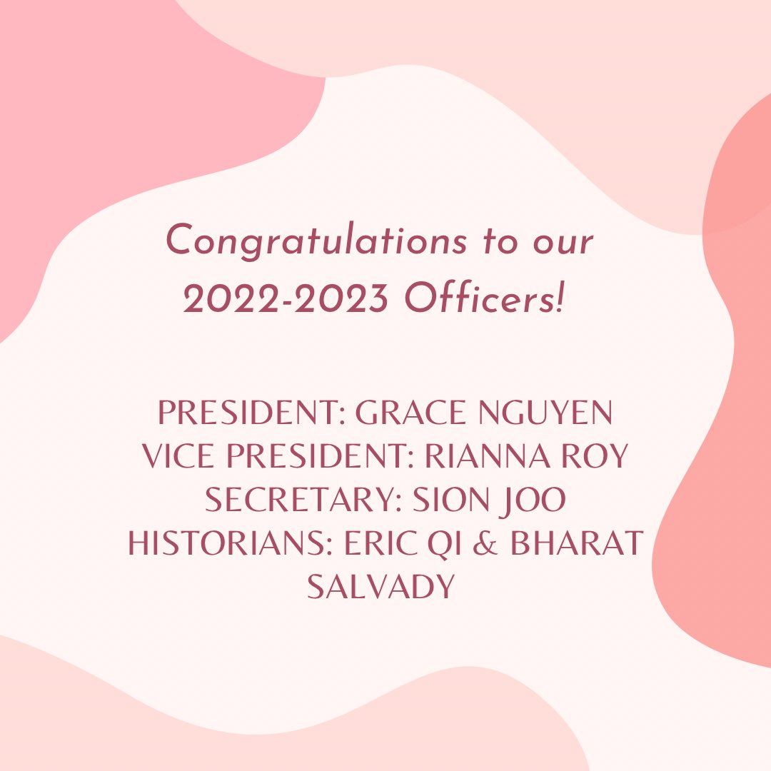 InteractDawson's tweet photo. Congratulations to our new 2022-2023 Interact Officers! Can’t wait for the new year! 😁 https://t.co/qw2PfFSOMB