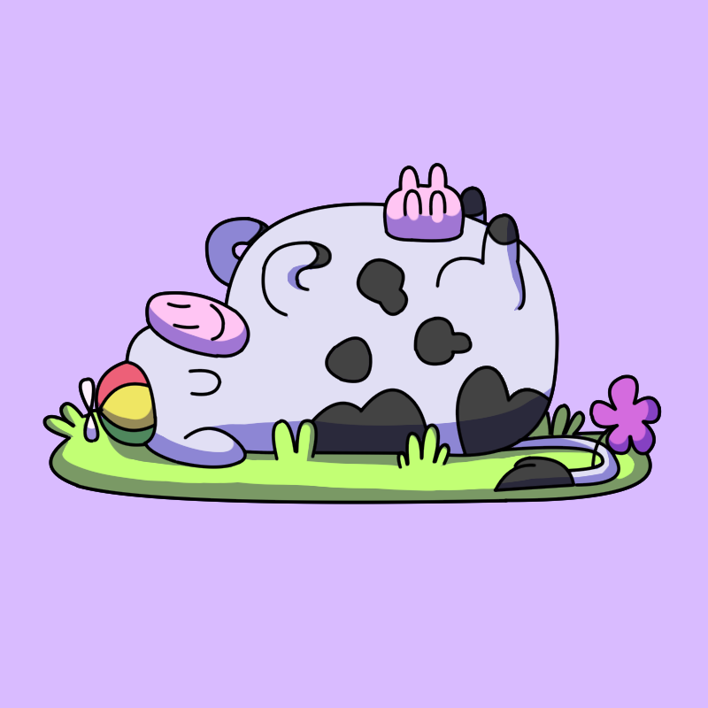antoonsworld's tweet photo. Meet Magic the Cow. He is a dreamer at heart. He sleeps so much because it lets him live in his imagination. He loves to dream about flying around Antoon’s World with his propeller hat to smell the flowers 💤 https://t.co/jqgXyagkks