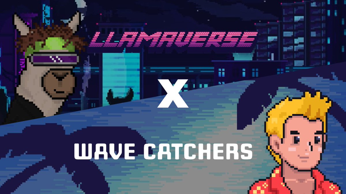 🤝 <a href="/WaveCatchersNFT/">Wave Catchers</a> x <a href="/Llamaverse_/">Llamaverse</a> 🤝

We are entering into a long-term partnership! Our holders can expect:

🛒 WaveCatchers NFTs via Marketplace
✅ Server access spots for WaveCatchers

We're super excited to be working with the WaveCatchers team!🥳