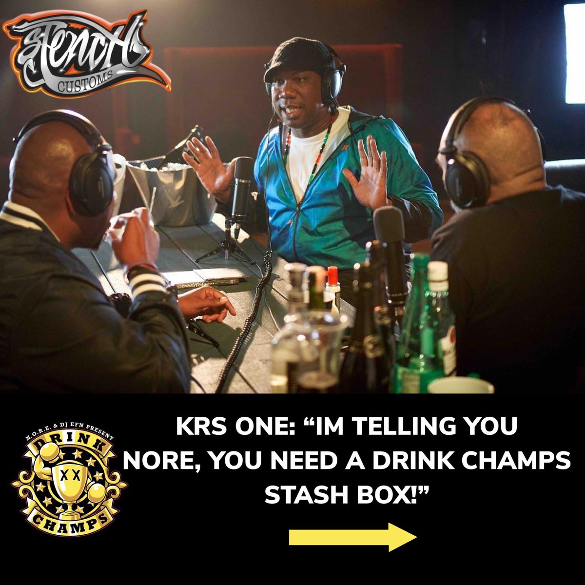 2020Stench's tweet photo. We’ve got one ready to go! #drinkchamps #stashbox #noreaga https://t.co/uLvhLlE4af
