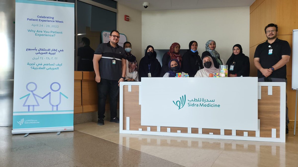 SidraMedicine's tweet photo. Pass by our booth (10 am – 12 noon) at the outpatient clinic this week and find out more about our services to help enhance our patient’s journey of care.
#PEXweek https://t.co/yT5dV7opVz