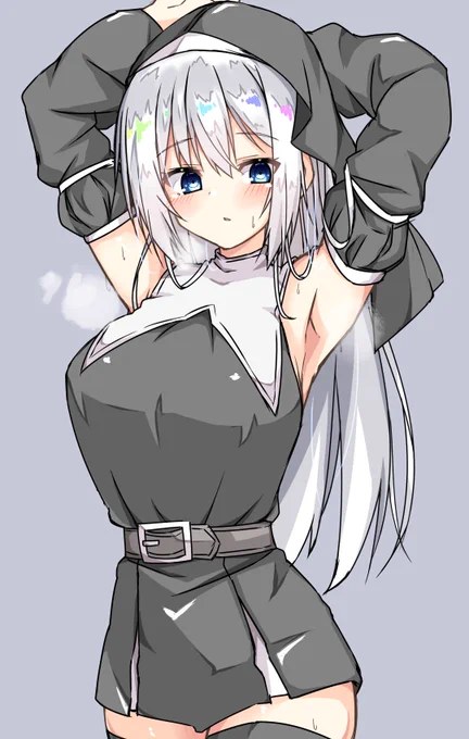白髪シスター 