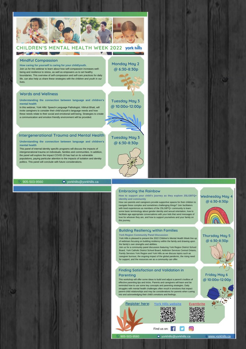 Parents,
Check out these free workshops from <a href="/yorkhills/">York Hills Centre for Children, Youth and Families</a>