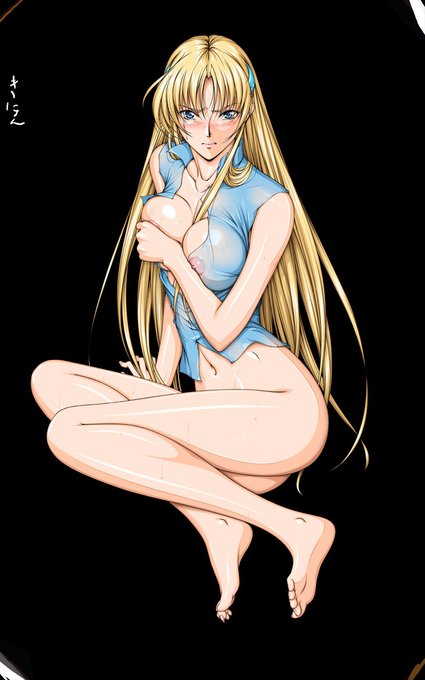 今日の一枚も昔描いた #ワーズワース の18禁同人漫画「がんばれシャロンちゃん2」の表紙の作業中の画像。
先日アップした絵と同じ試作品。
製品版にも同じ様なのがあるけどこちらは下着と手袋が無くて服の透けと表情が色々違うので見た感じは結構違ってますね。
こっちの方がちょっぴりエロい感じ…😉 