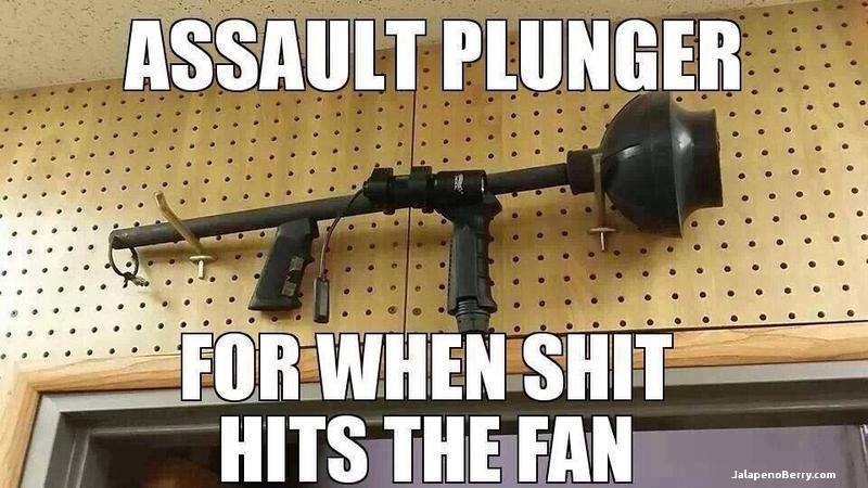BugoutBrigade's tweet photo. When you need an assault plunger you REALLY need a Assault Plunger #Survive #WTSHTF #rtItBot #f4f #follo4follo #follo4folloback #FolloMe #Follobackinsoumis #folloback https://t.co/jMYgwvOdlg https://t.co/mF5uPpE2aE